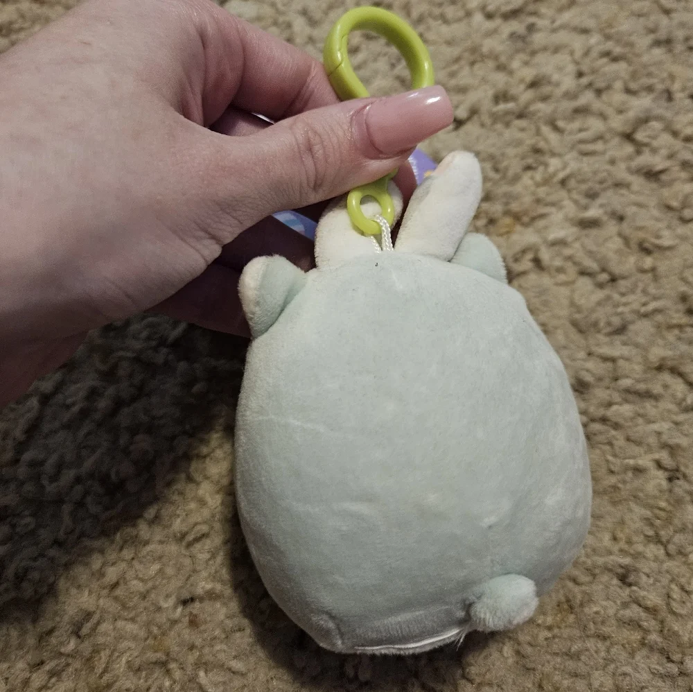 NWT Miley the Alpaca Llama with Easter bunny 🐰 ears Squishmallows 3” Clip
